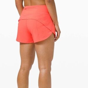 Lululemon Speed Up High Rise Short 4" Lined Sunset
